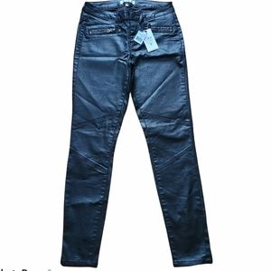 - NWT Dex Waxed Skinny Moto Jeans
